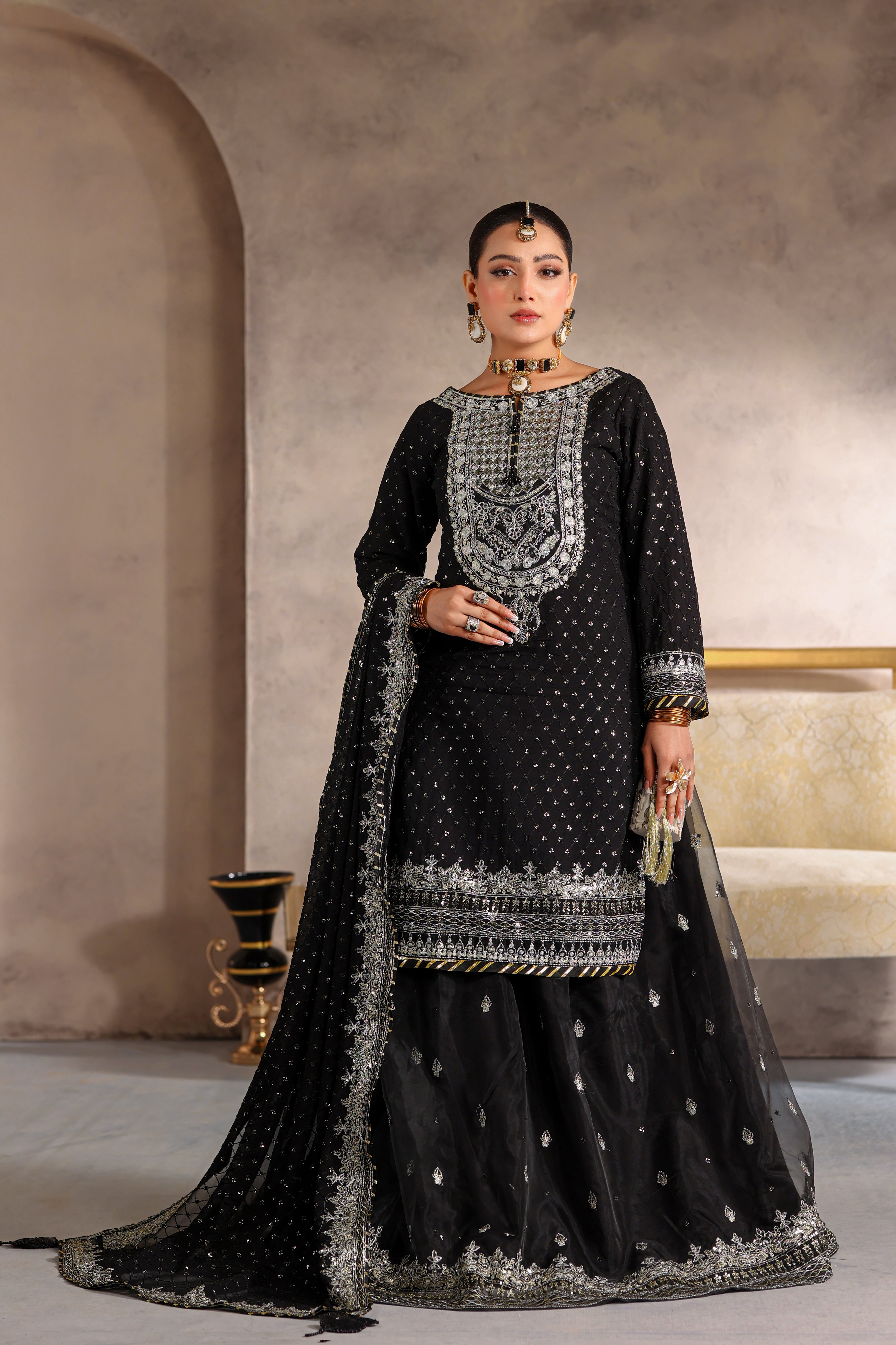Chandani Luxe Bamber Chiffon Formal Suit - NFD-301
